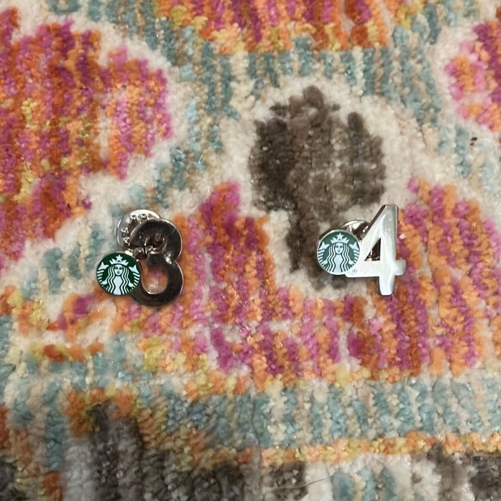 Starbucks 3 & 4 yr pins